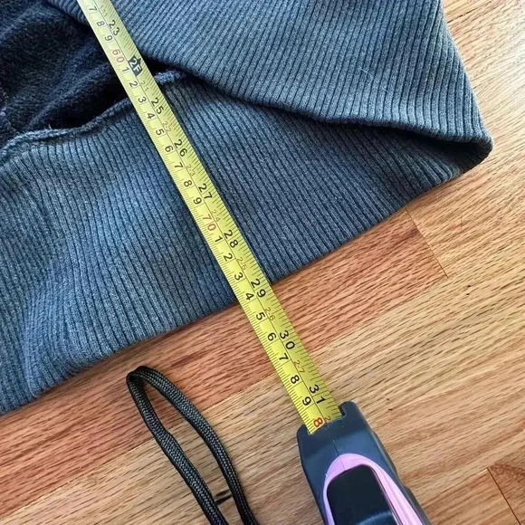 VINTAGE x AEROPOSTALE y2k  Dark Gray Cozy Grandpa Sweater | Size Large - Picture 8 of 9